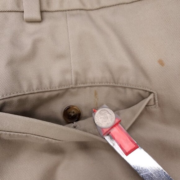 Brooks Brothers Pants Mens 38 x 30 Khaki Advantage Chino Clark Cotton - Picture 4 of 14